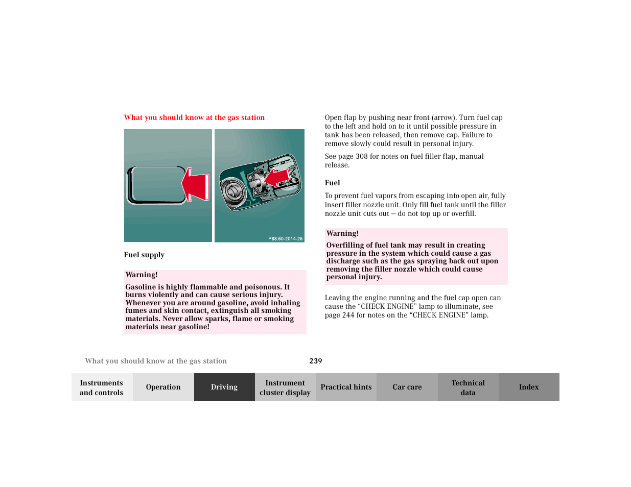 Mercedes-Benz 2002 E -Class Wagon User Manual | Page 242 / 354