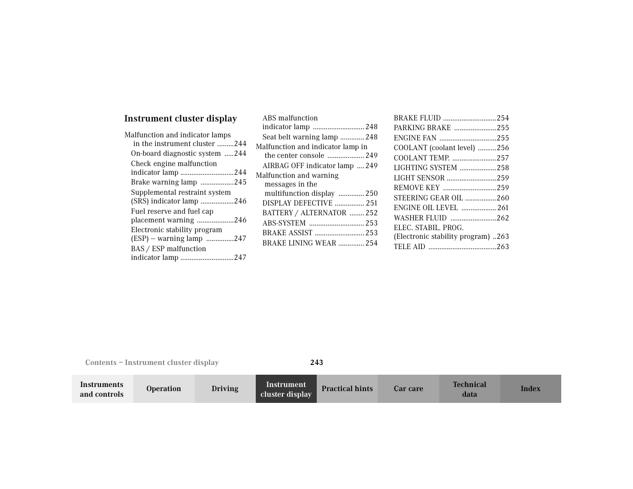 Mercedes-Benz 2002 E -Class Wagon User Manual | Page 246 / 354