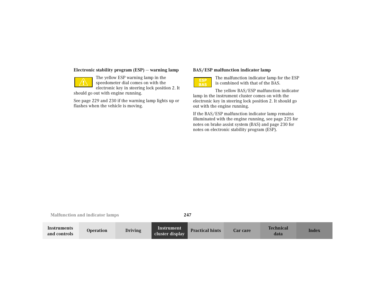 Mercedes-Benz 2002 E -Class Wagon User Manual | Page 250 / 354