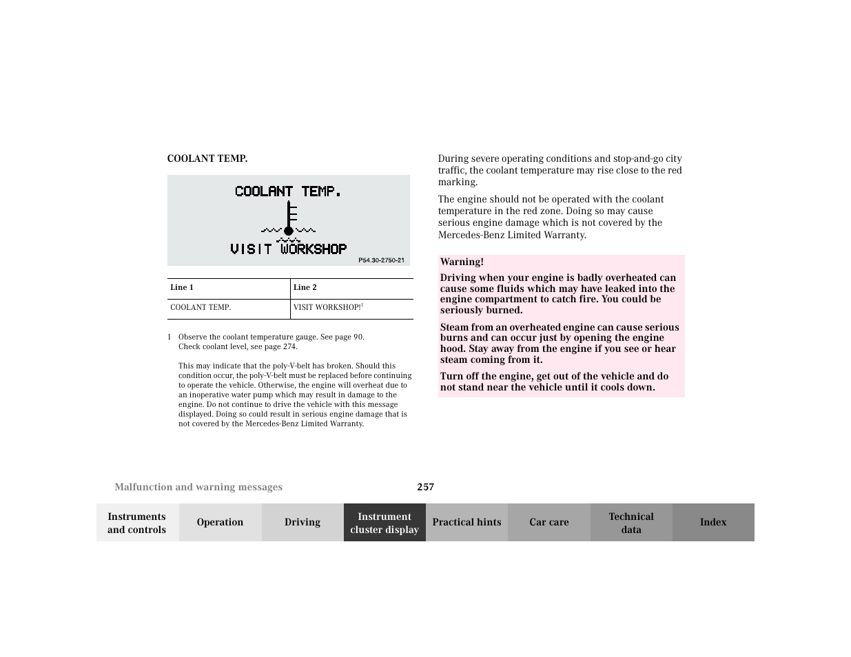 Mercedes-Benz 2002 E -Class Wagon User Manual | Page 260 / 354