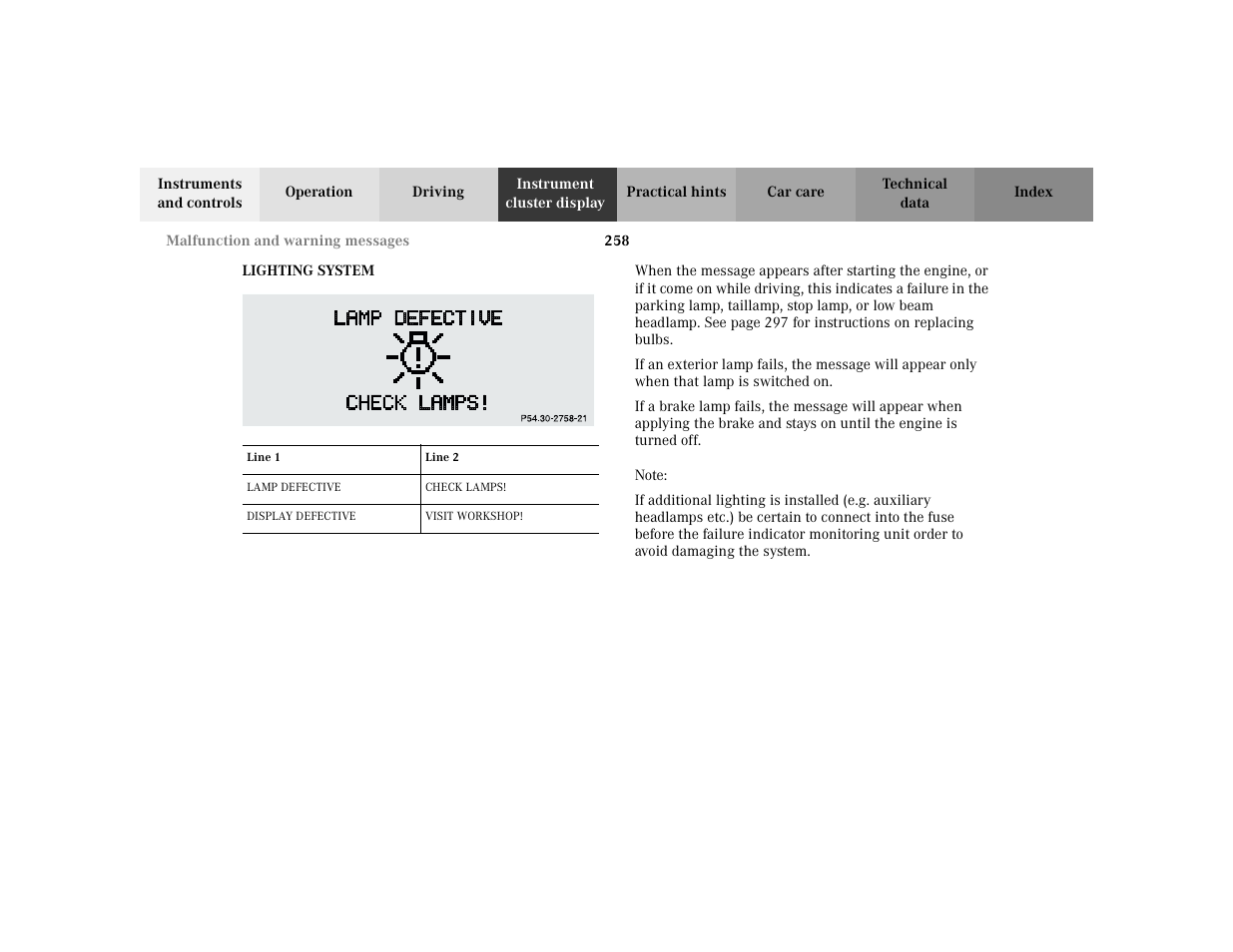 Mercedes-Benz 2002 E -Class Wagon User Manual | Page 261 / 354