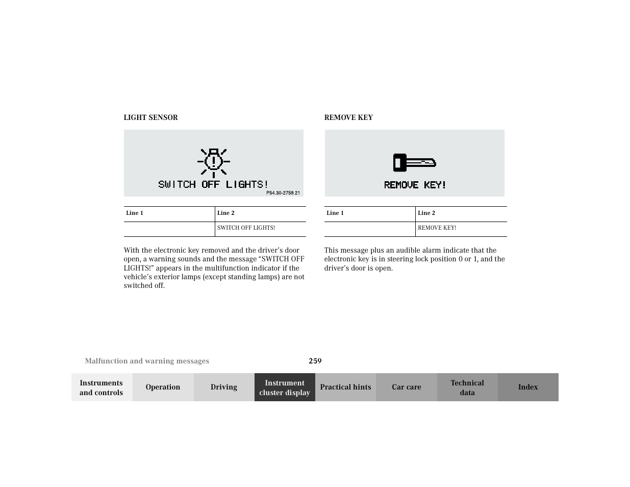 Mercedes-Benz 2002 E -Class Wagon User Manual | Page 262 / 354