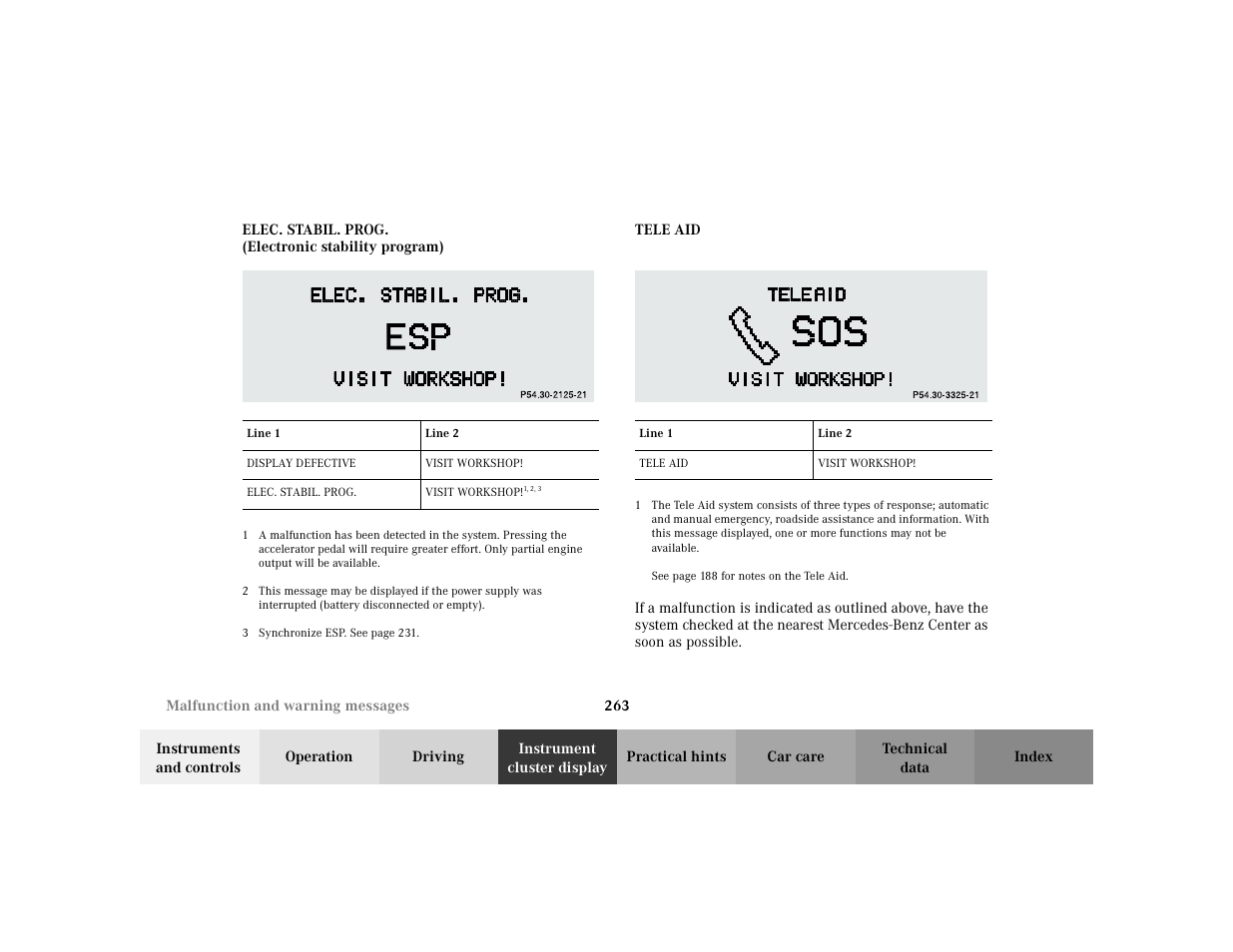 Mercedes-Benz 2002 E -Class Wagon User Manual | Page 266 / 354