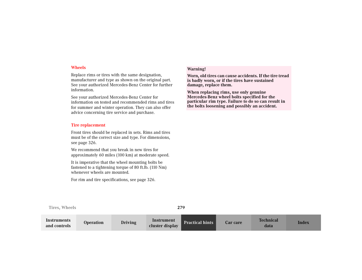 Mercedes-Benz 2002 E -Class Wagon User Manual | Page 282 / 354