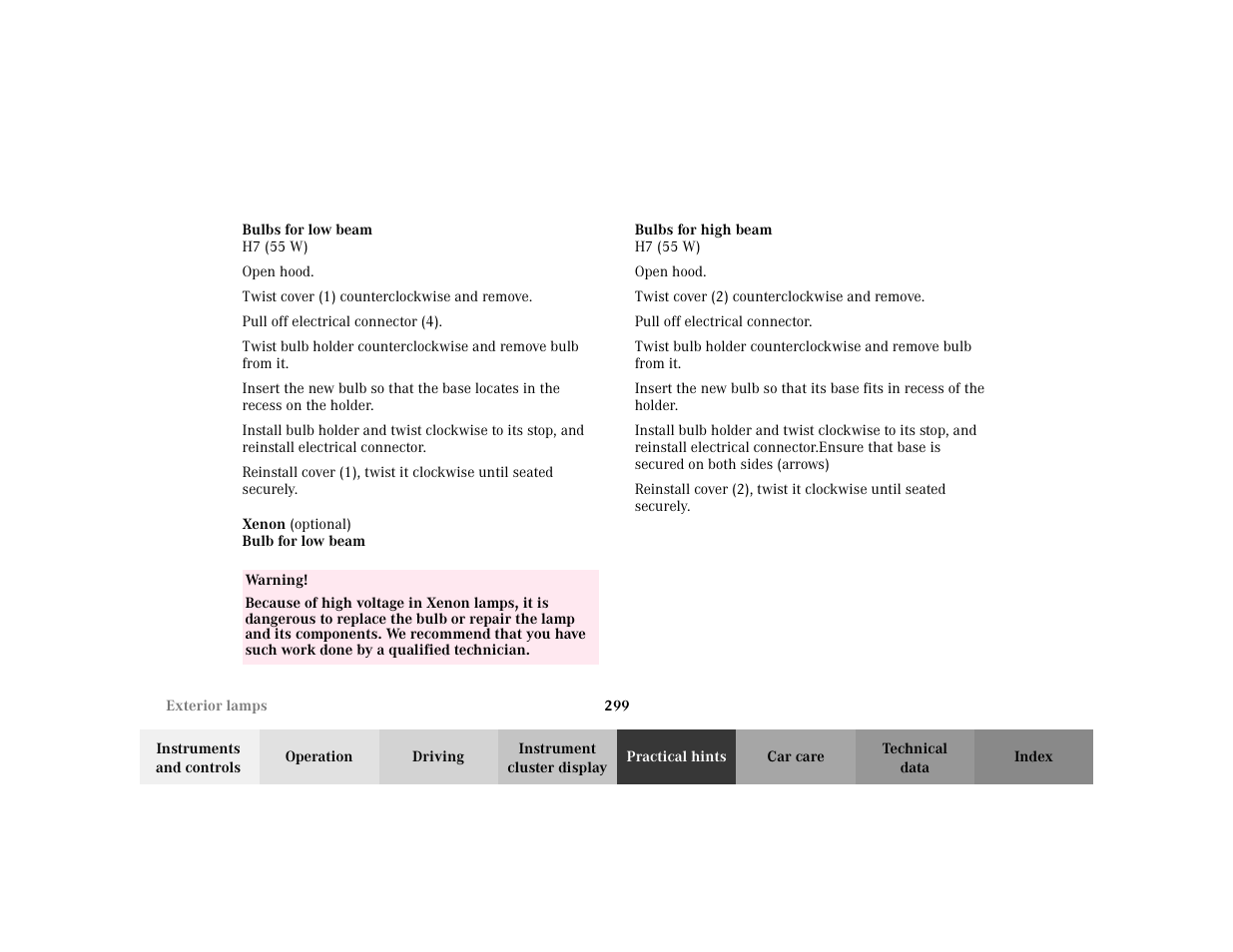 Mercedes-Benz 2002 E -Class Wagon User Manual | Page 302 / 354