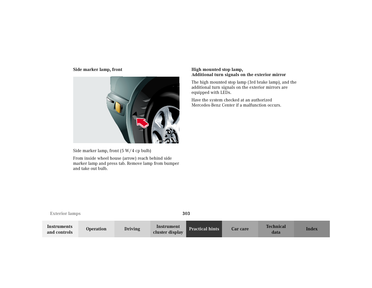 Mercedes-Benz 2002 E -Class Wagon User Manual | Page 306 / 354