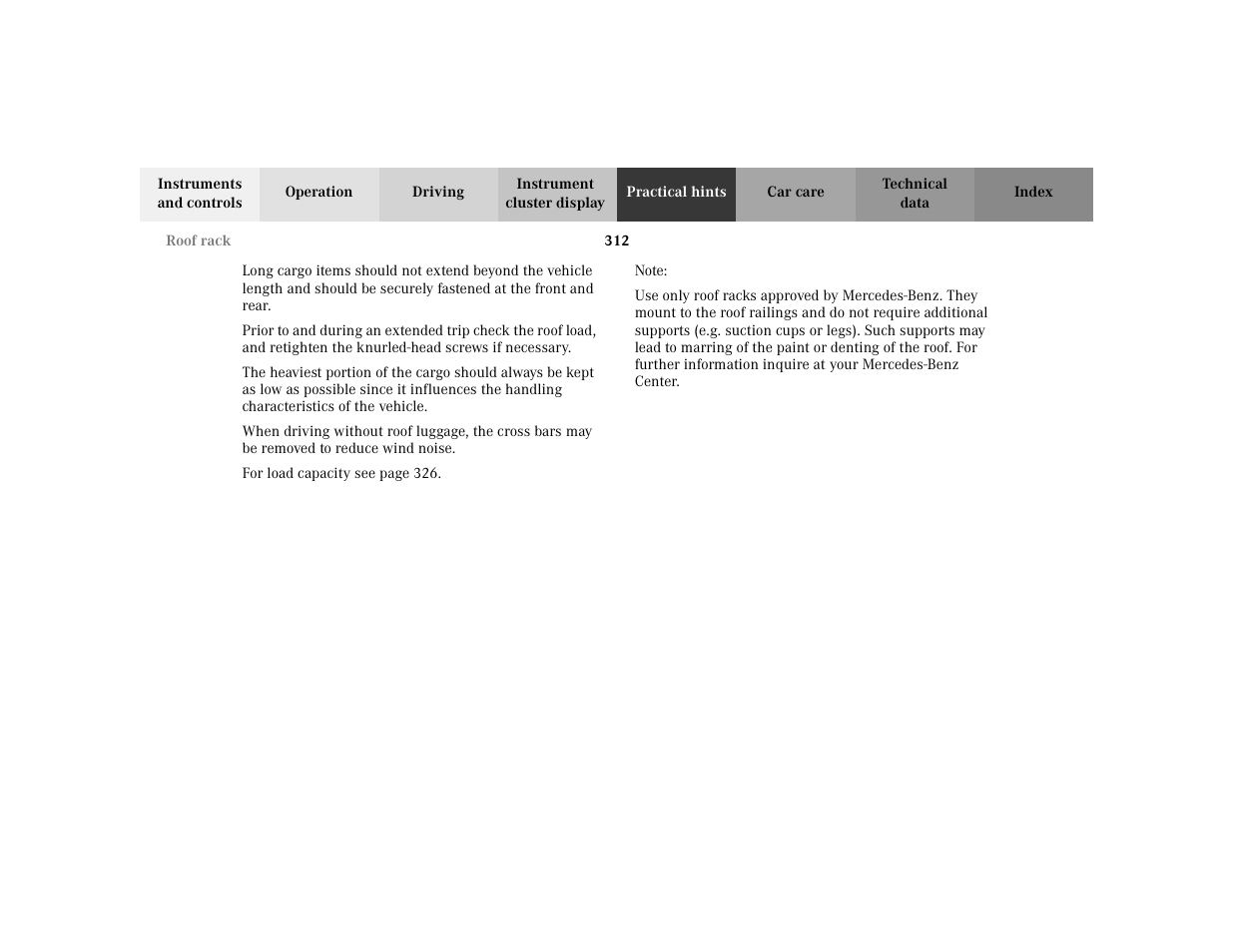 Mercedes-Benz 2002 E -Class Wagon User Manual | Page 315 / 354