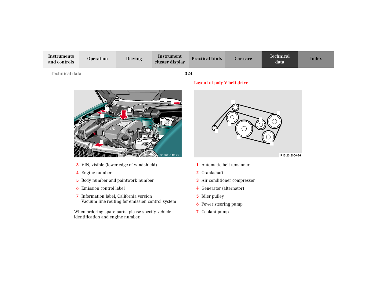 Mercedes-Benz 2002 E -Class Wagon User Manual | Page 327 / 354