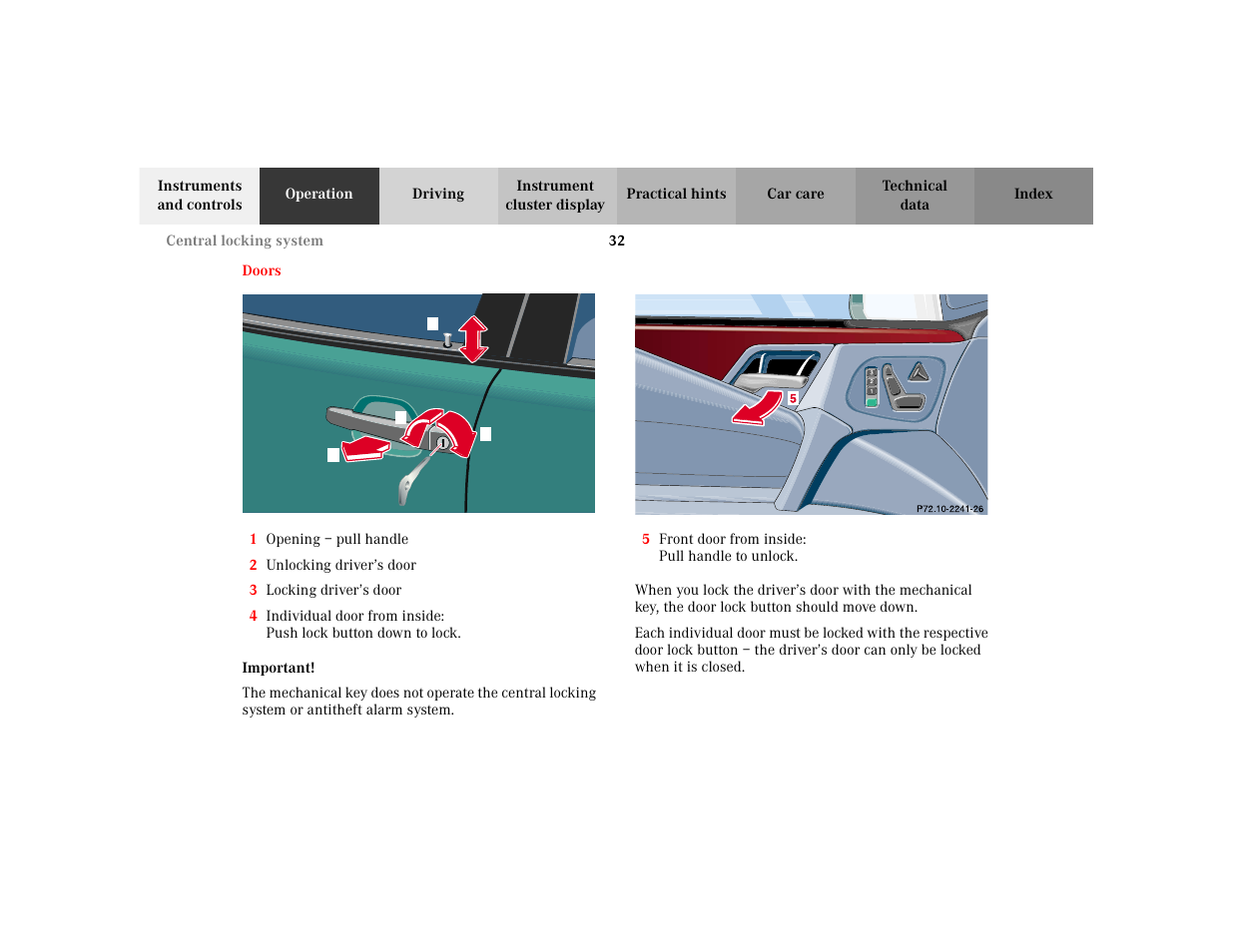 Mercedes-Benz 2002 E -Class Wagon User Manual | Page 35 / 354