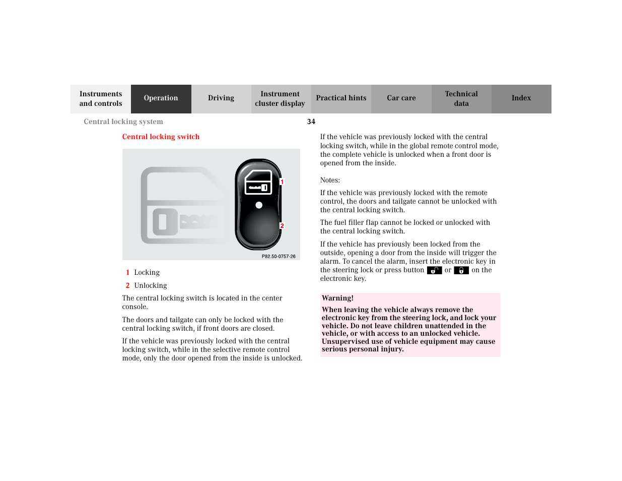 Mercedes-Benz 2002 E -Class Wagon User Manual | Page 37 / 354