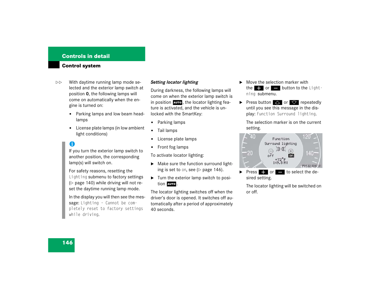 Mercedes-Benz 2004 CLK 55 AMG User Manual | Page 146 / 440