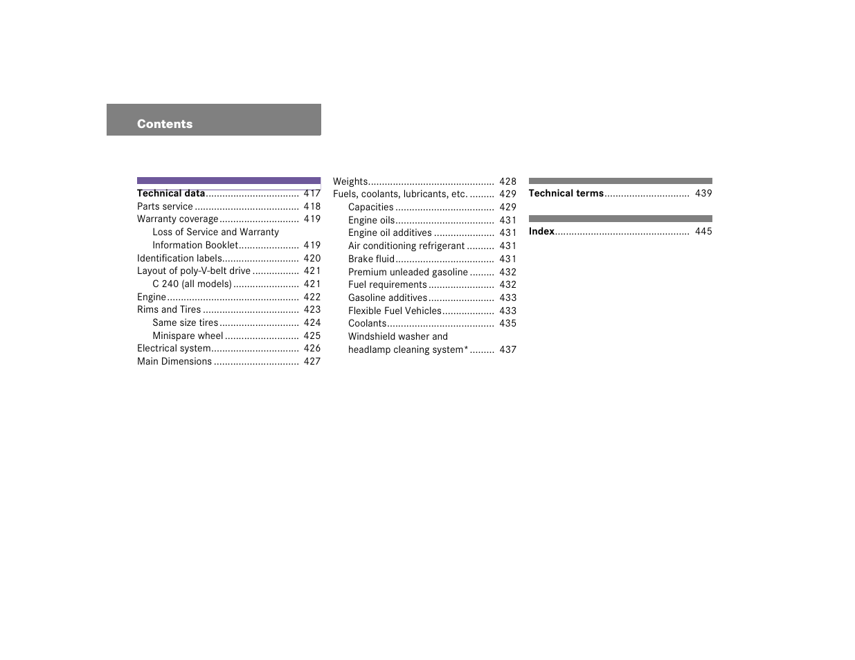Mercedes-Benz C-CLASS WAGON C 240 User Manual | Page 10 / 482