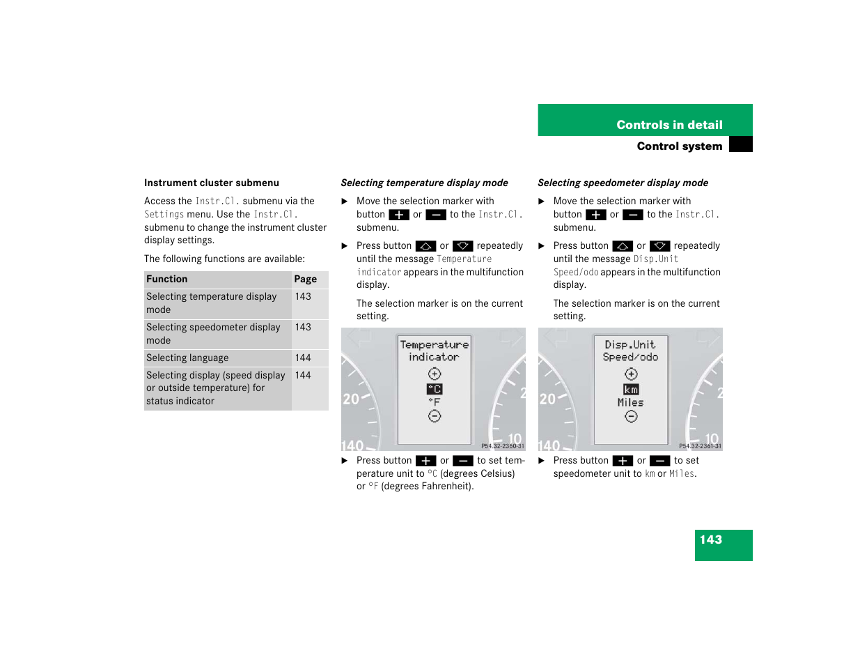 Mercedes-Benz C-CLASS WAGON C 240 User Manual | Page 145 / 482