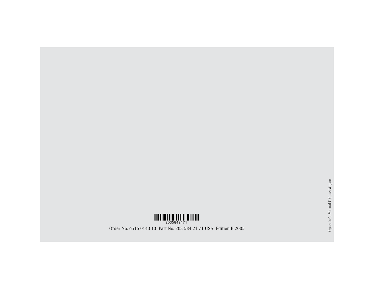 Ê4ct5g^ë | Mercedes-Benz C-CLASS WAGON C 240 User Manual | Page 2 / 482