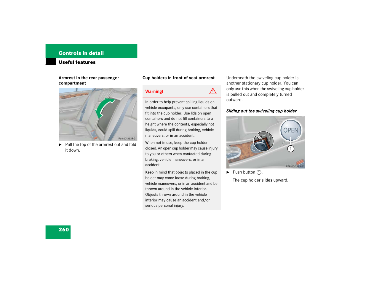 Mercedes-Benz C-CLASS WAGON C 240 User Manual | Page 262 / 482