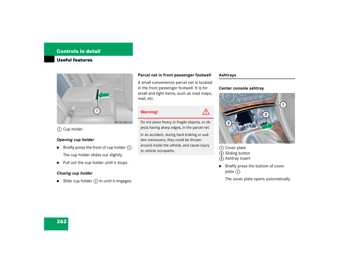 Mercedes-Benz C-CLASS WAGON C 240 User Manual | Page 264 / 482
