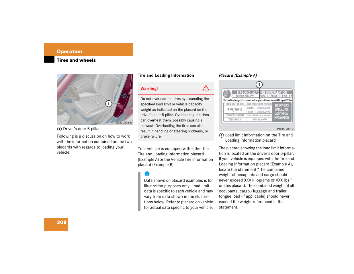 Mercedes-Benz C-CLASS WAGON C 240 User Manual | Page 310 / 482