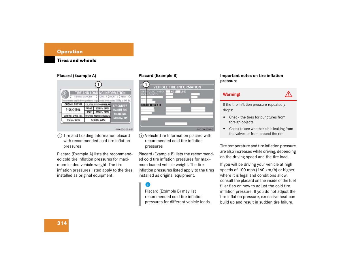 Mercedes-Benz C-CLASS WAGON C 240 User Manual | Page 316 / 482