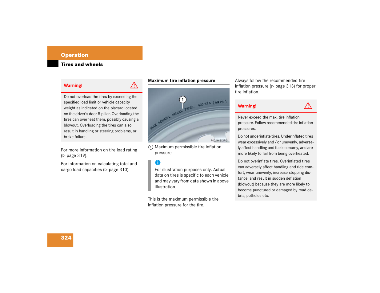 Mercedes-Benz C-CLASS WAGON C 240 User Manual | Page 326 / 482