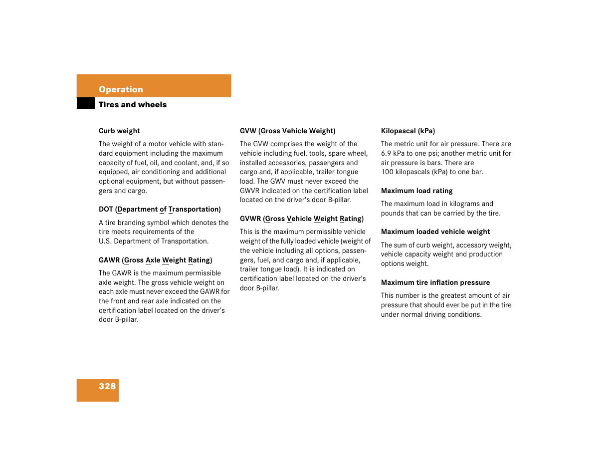 Mercedes-Benz C-CLASS WAGON C 240 User Manual | Page 330 / 482
