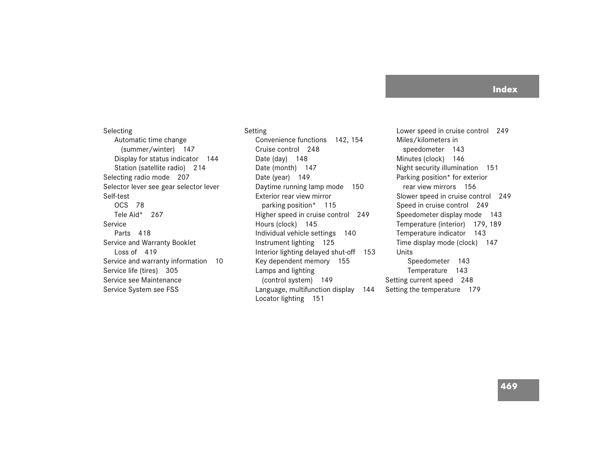 Mercedes-Benz C-CLASS WAGON C 240 User Manual | Page 471 / 482