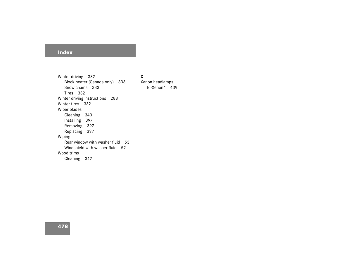 Mercedes-Benz C-CLASS WAGON C 240 User Manual | Page 480 / 482