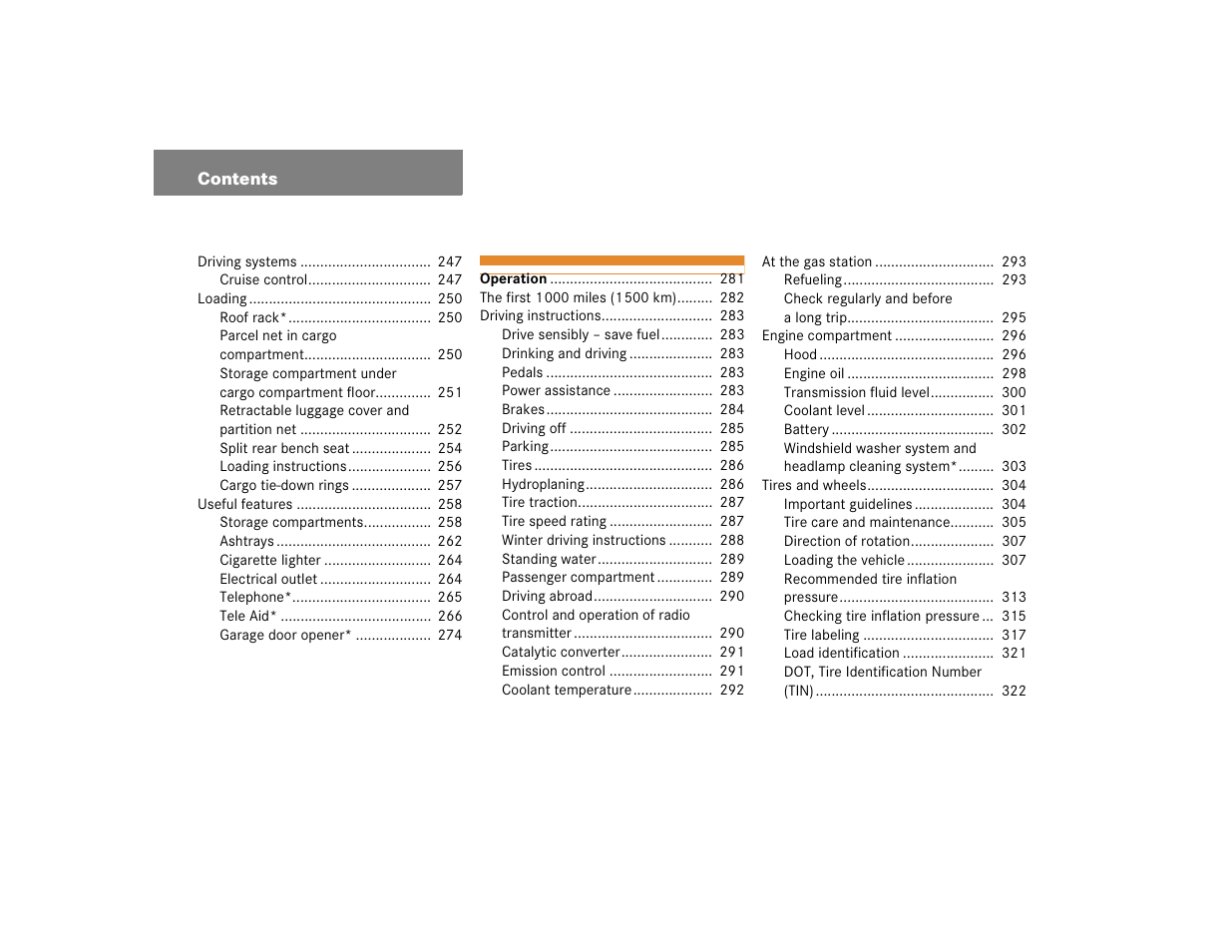 Mercedes-Benz C-CLASS WAGON C 240 User Manual | Page 8 / 482