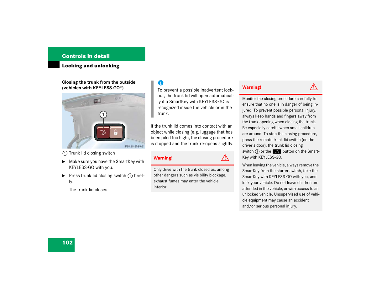 Mercedes-Benz 2004 E 320 User Manual | Page 102 / 442