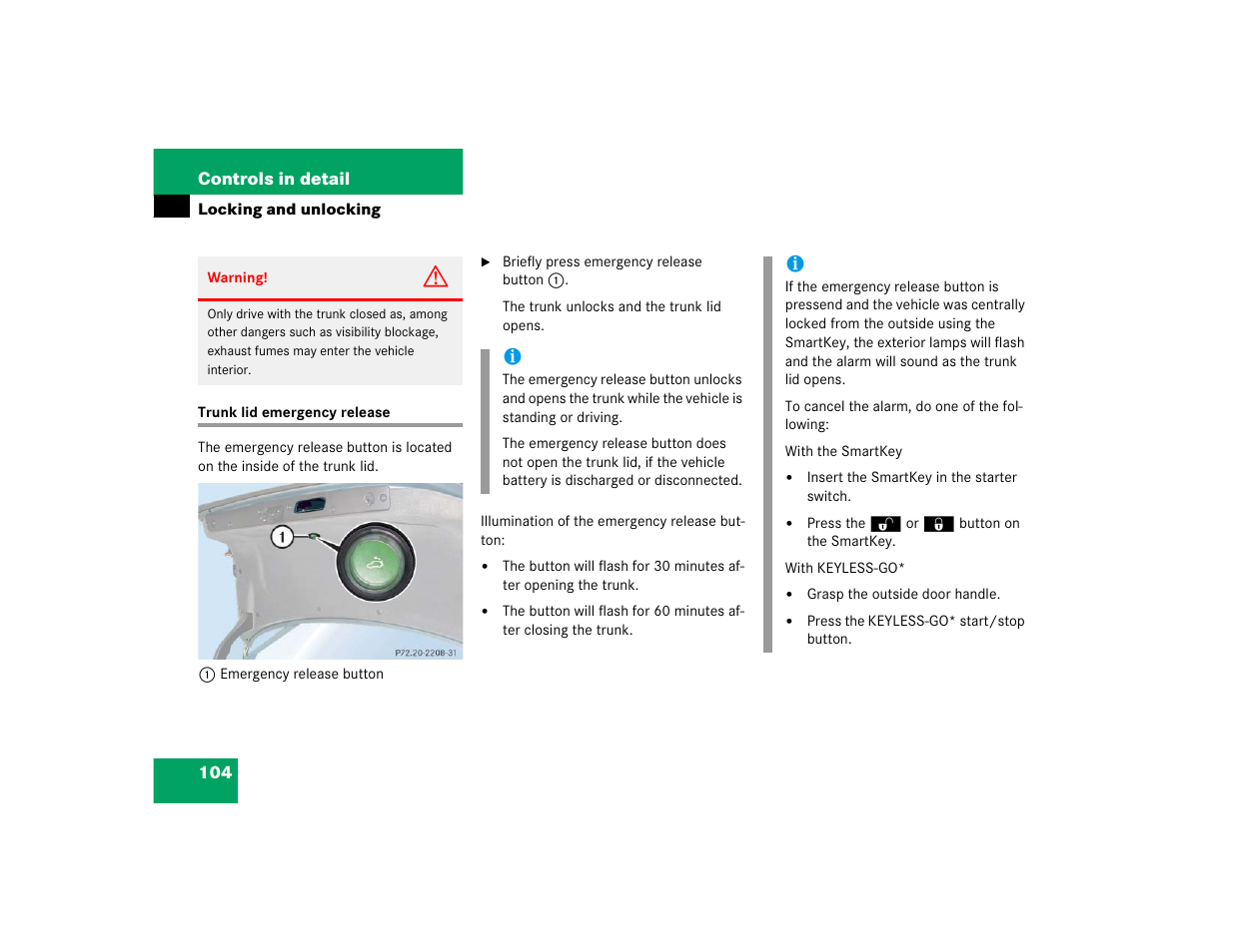 Mercedes-Benz 2004 E 320 User Manual | Page 104 / 442