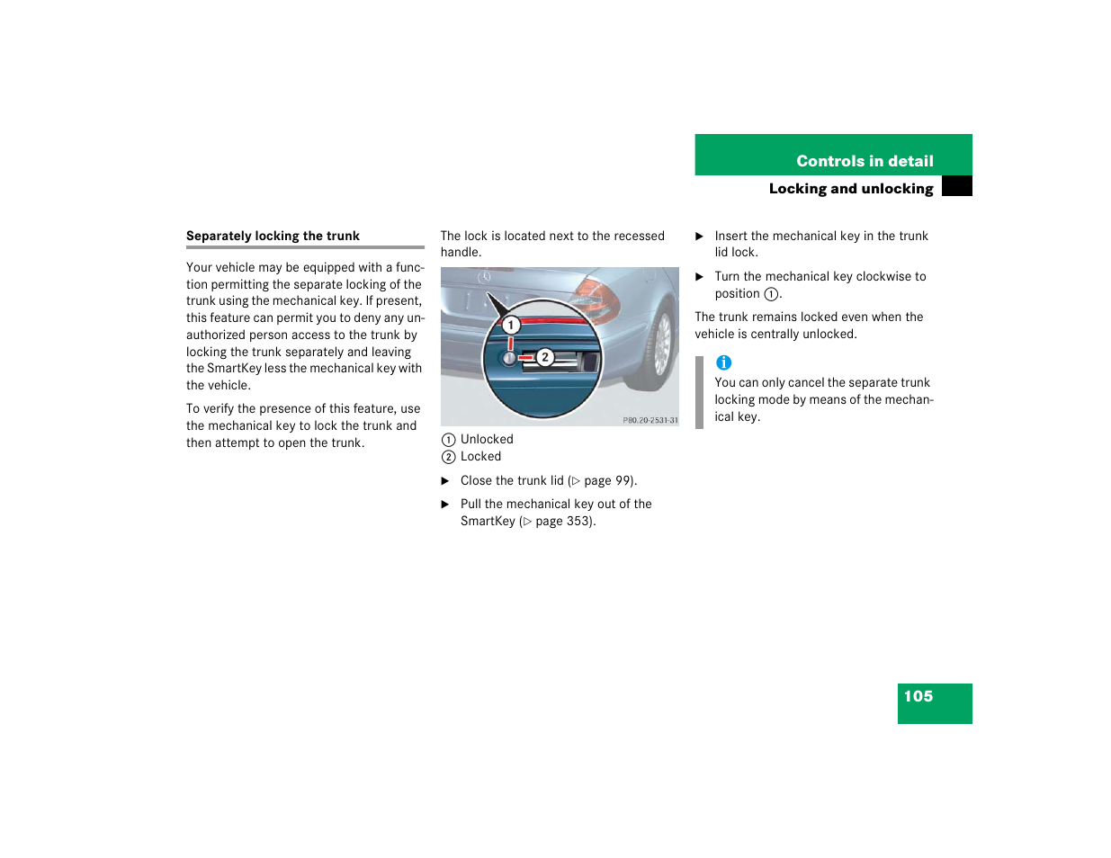 Mercedes-Benz 2004 E 320 User Manual | Page 105 / 442
