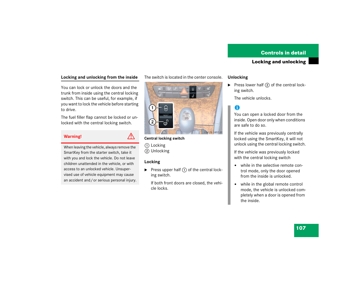 Mercedes-Benz 2004 E 320 User Manual | Page 107 / 442