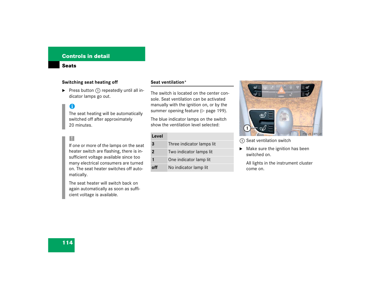 Mercedes-Benz 2004 E 320 User Manual | Page 114 / 442