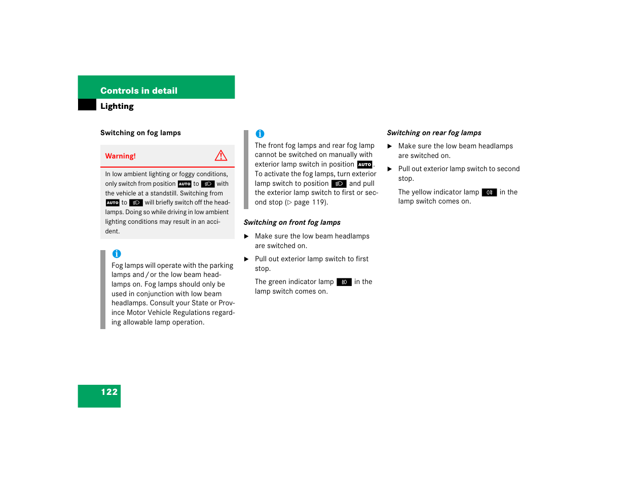 Mercedes-Benz 2004 E 320 User Manual | Page 122 / 442