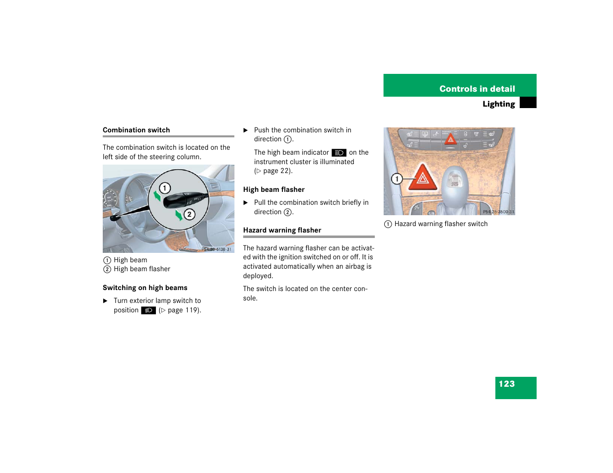 Mercedes-Benz 2004 E 320 User Manual | Page 123 / 442