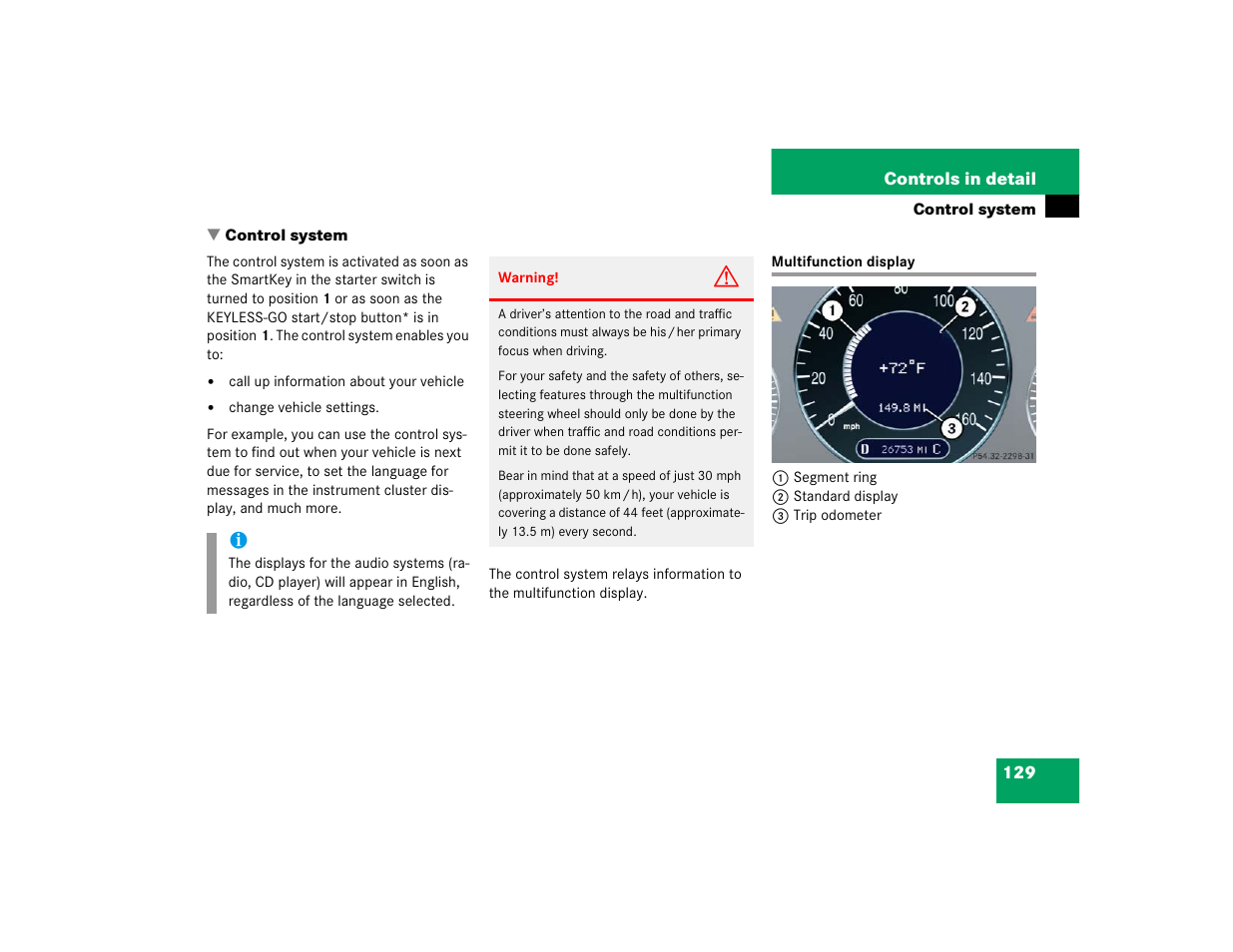 Mercedes-Benz 2004 E 320 User Manual | Page 129 / 442