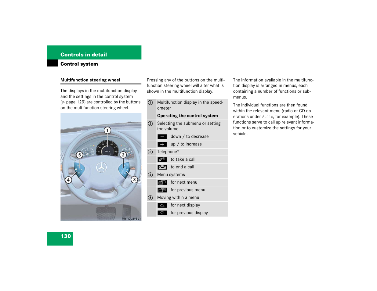 Mercedes-Benz 2004 E 320 User Manual | Page 130 / 442