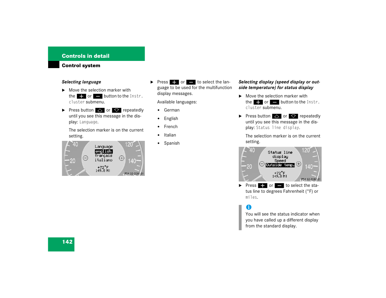 Mercedes-Benz 2004 E 320 User Manual | Page 142 / 442