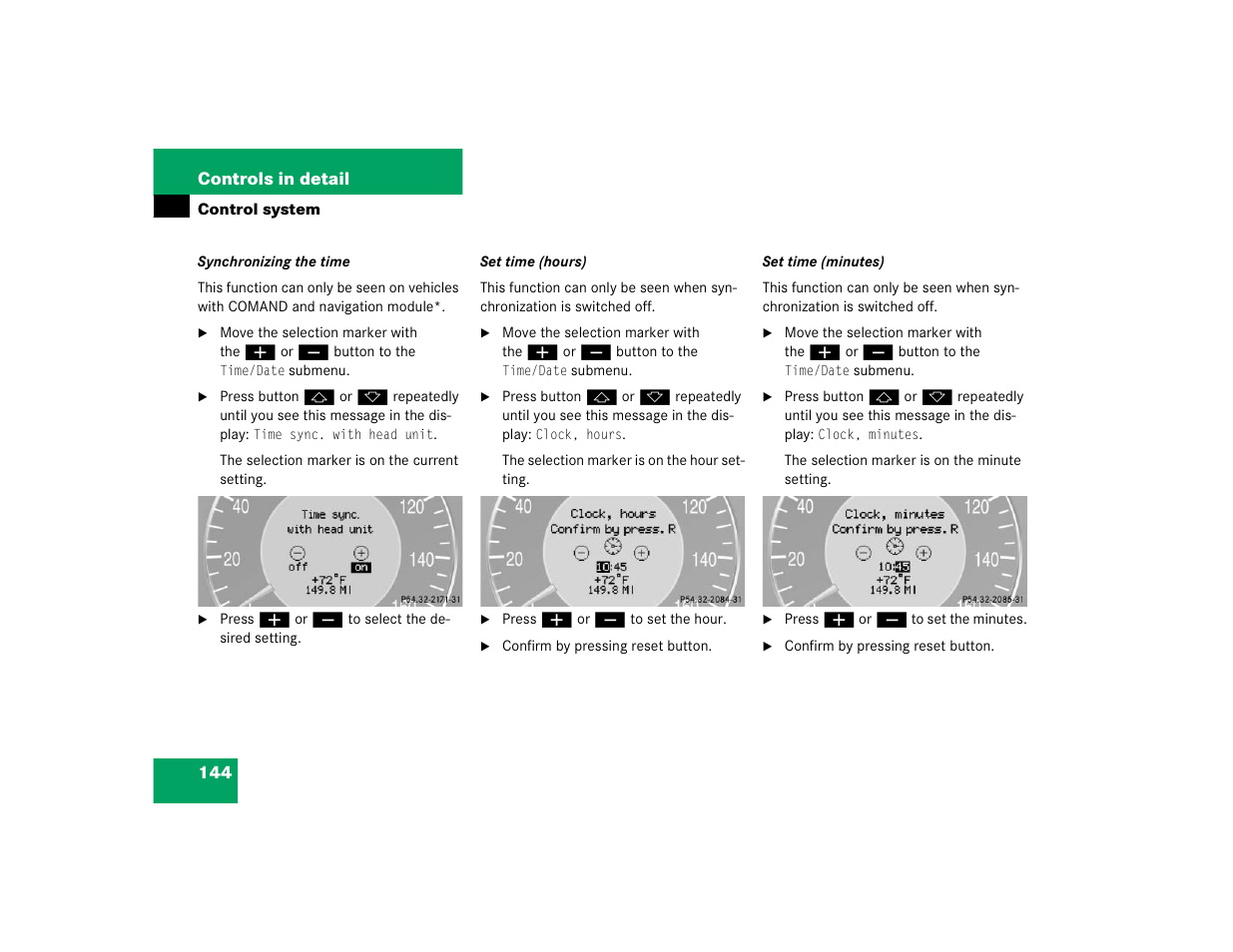 Mercedes-Benz 2004 E 320 User Manual | Page 144 / 442