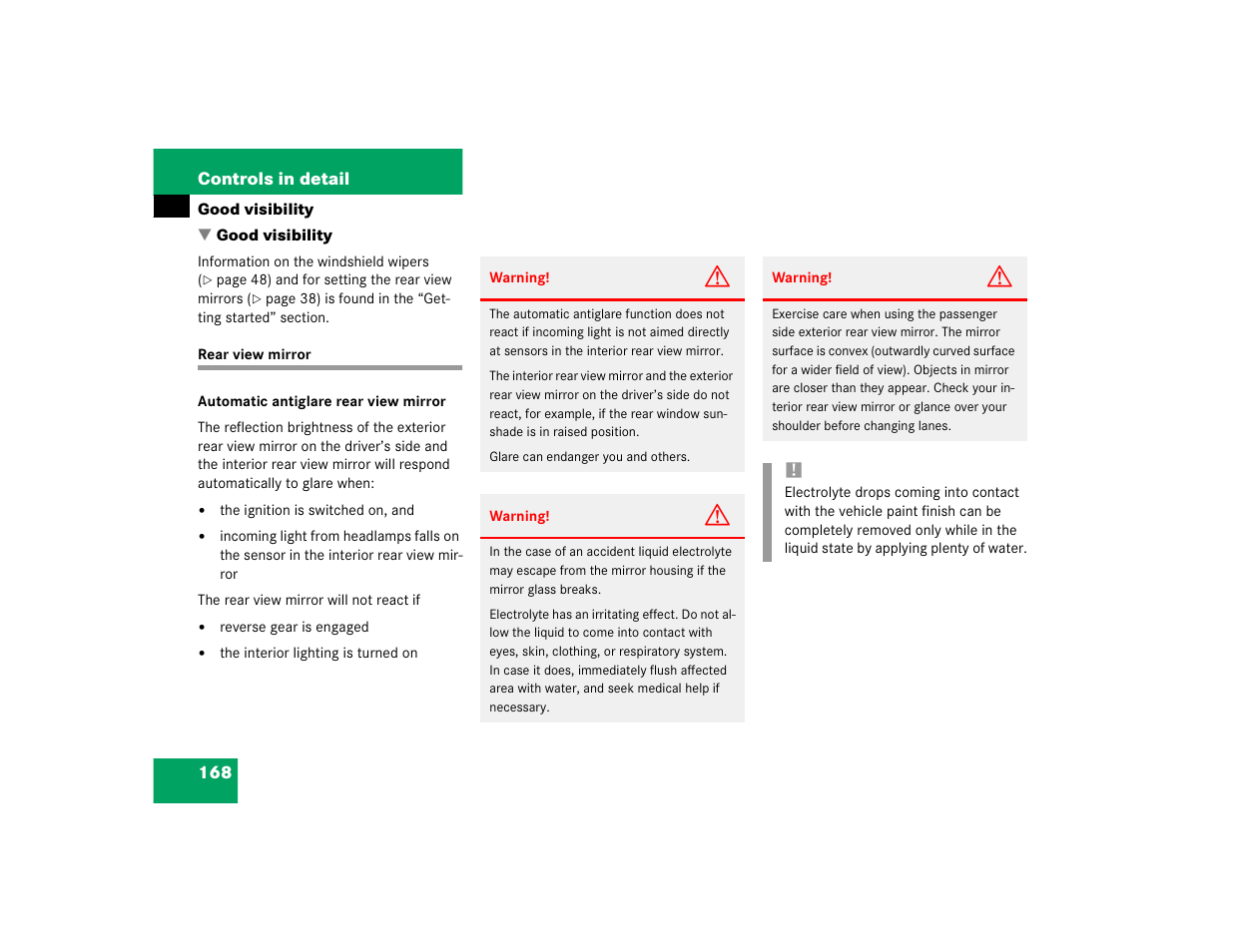 Mercedes-Benz 2004 E 320 User Manual | Page 168 / 442