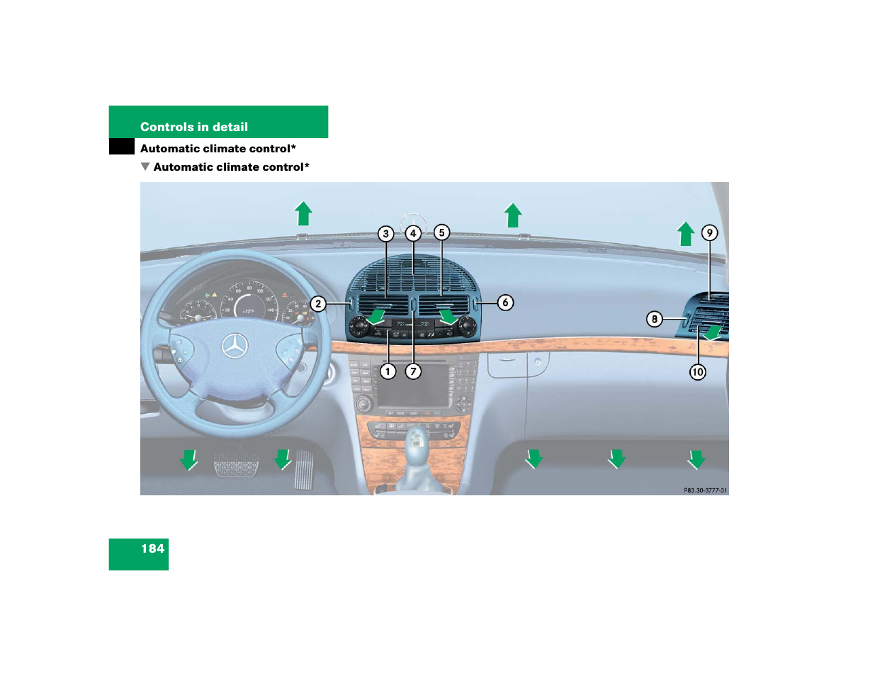 Mercedes-Benz 2004 E 320 User Manual | Page 184 / 442