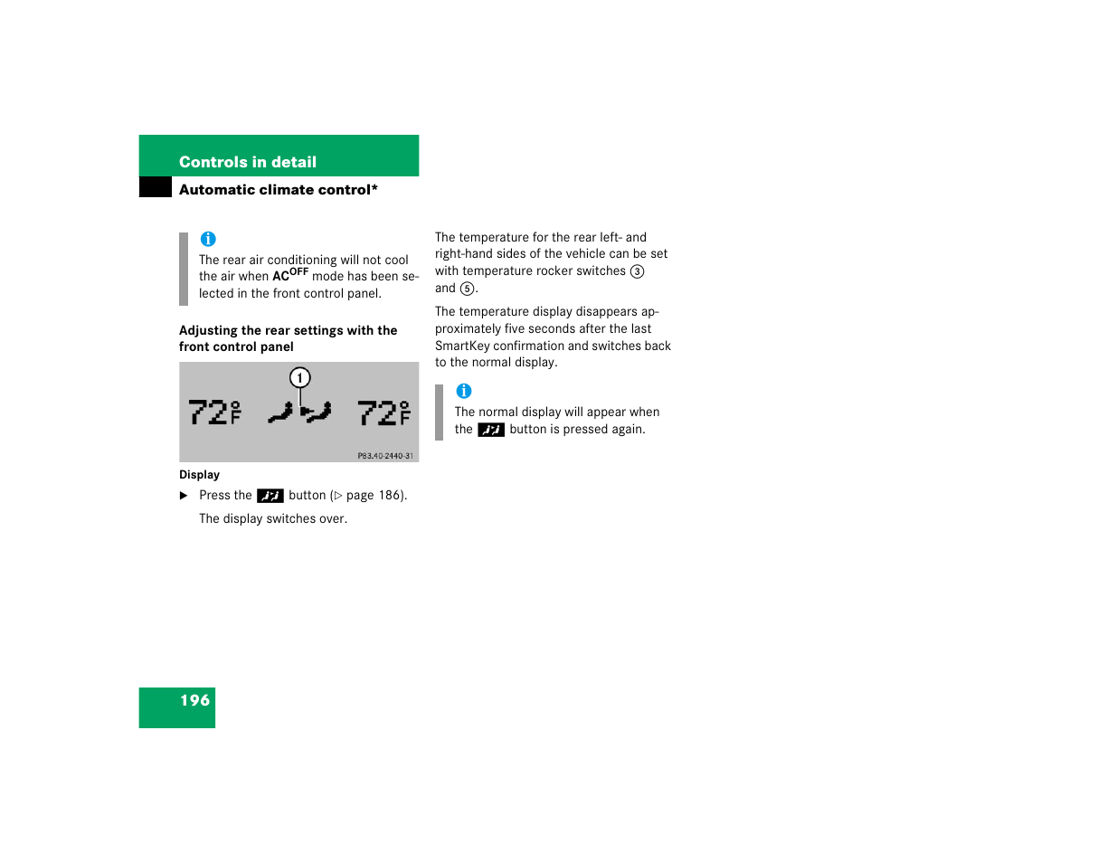 Mercedes-Benz 2004 E 320 User Manual | Page 196 / 442