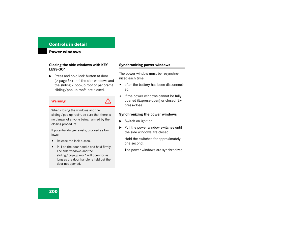 Mercedes-Benz 2004 E 320 User Manual | Page 200 / 442