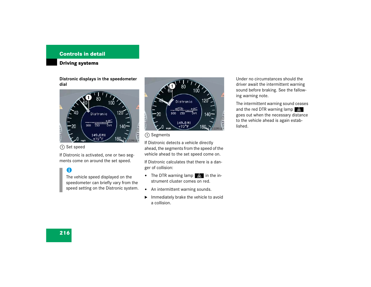 Mercedes-Benz 2004 E 320 User Manual | Page 216 / 442
