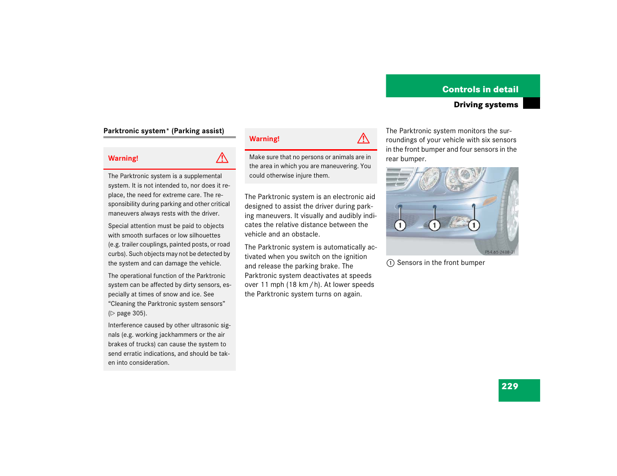 Mercedes-Benz 2004 E 320 User Manual | Page 229 / 442