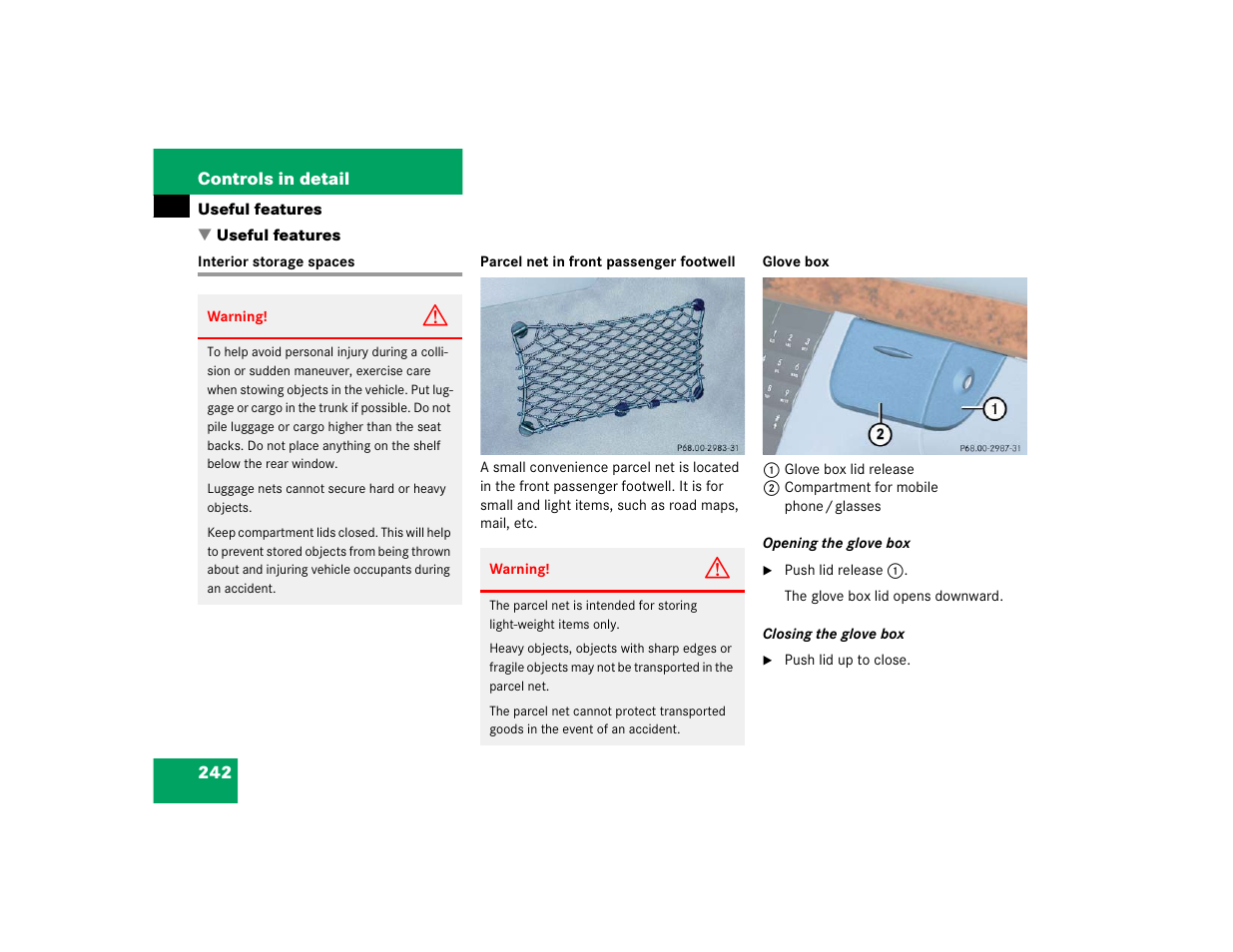 Mercedes-Benz 2004 E 320 User Manual | Page 242 / 442