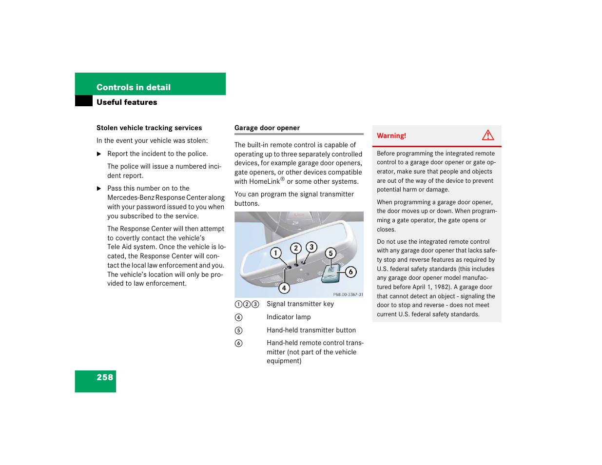 Mercedes-Benz 2004 E 320 User Manual | Page 258 / 442