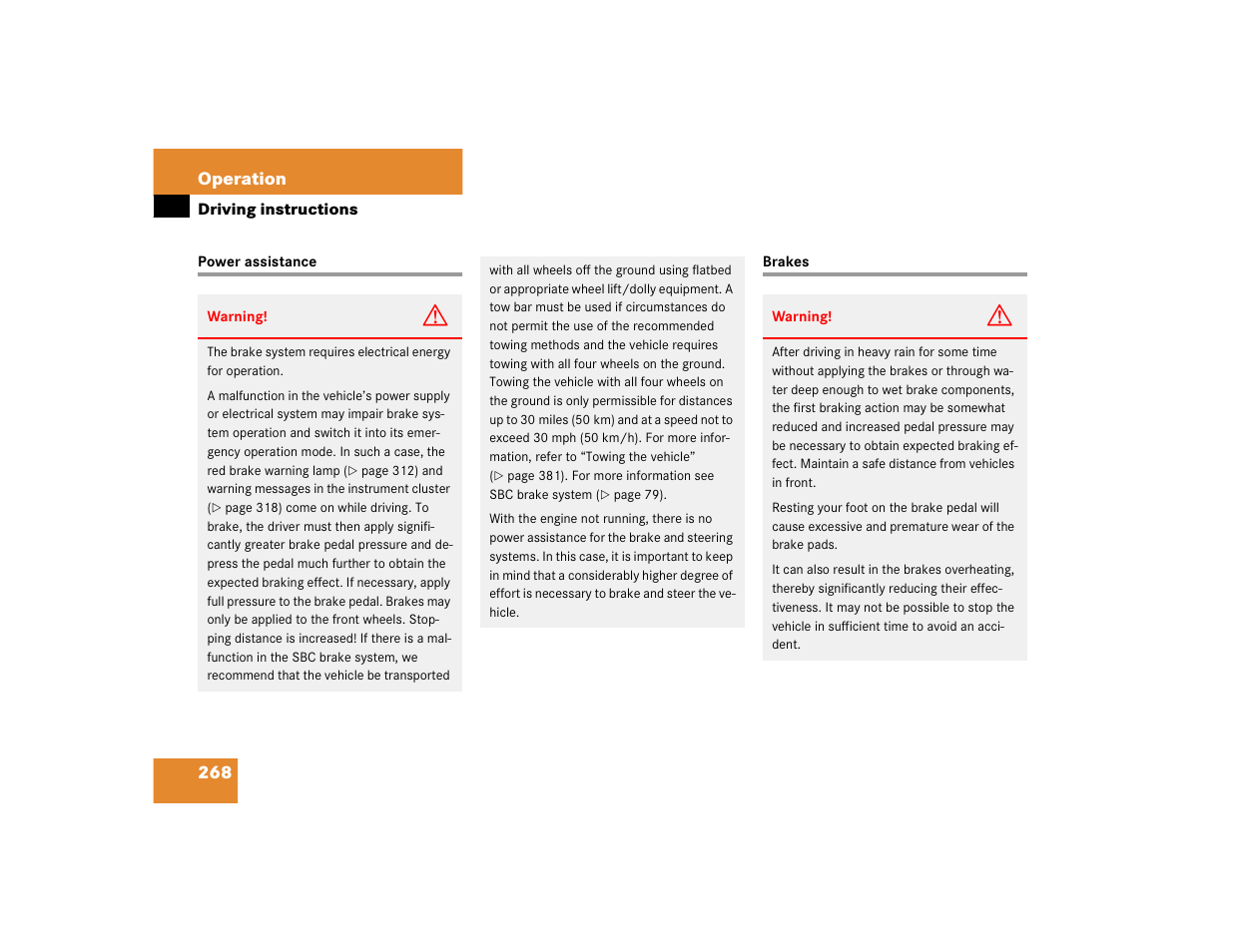 Mercedes-Benz 2004 E 320 User Manual | Page 268 / 442