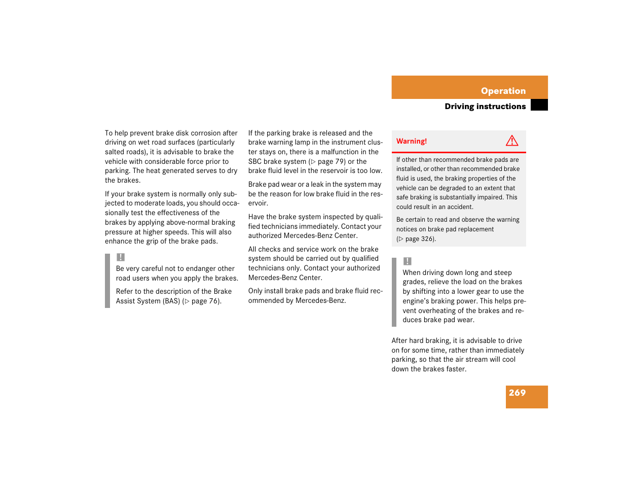 Mercedes-Benz 2004 E 320 User Manual | Page 269 / 442