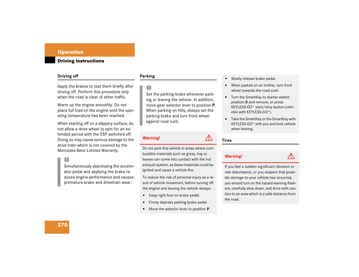 Mercedes-Benz 2004 E 320 User Manual | Page 270 / 442