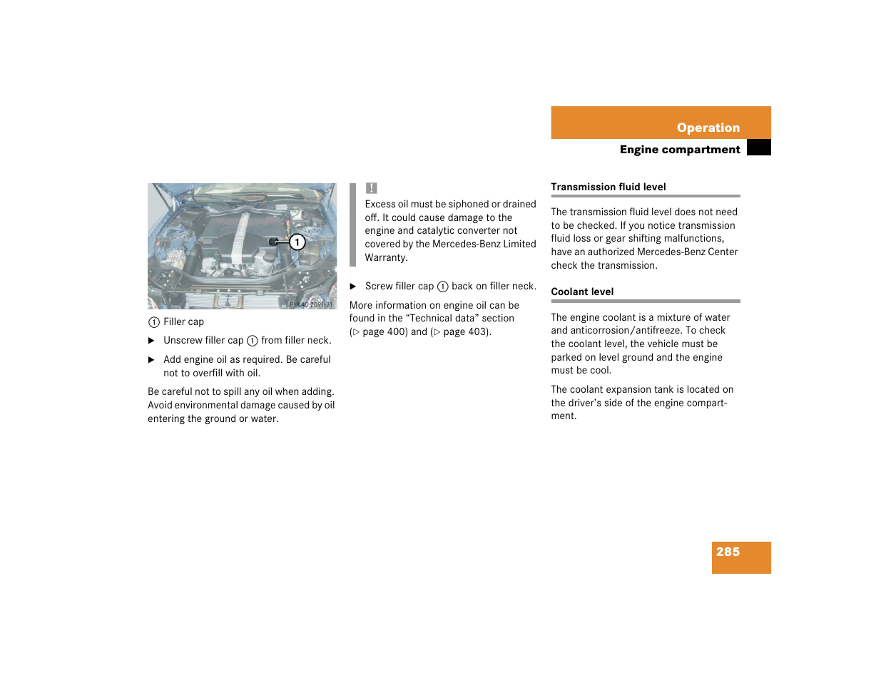 Mercedes-Benz 2004 E 320 User Manual | Page 285 / 442